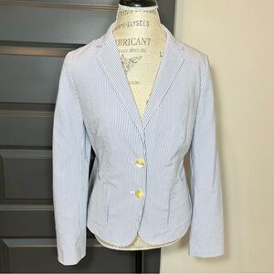 Talbots Blue Striped Blazer